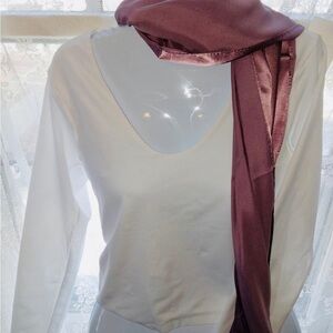 Satin mauve scarf Yiwu Boma Trading 175x70cm new!